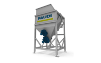 FAUDI Spänebunker - ein Behälter, der zur Aufbewahrung von Spänen, Schleifschlämmen und anderen Abfallmaterialien